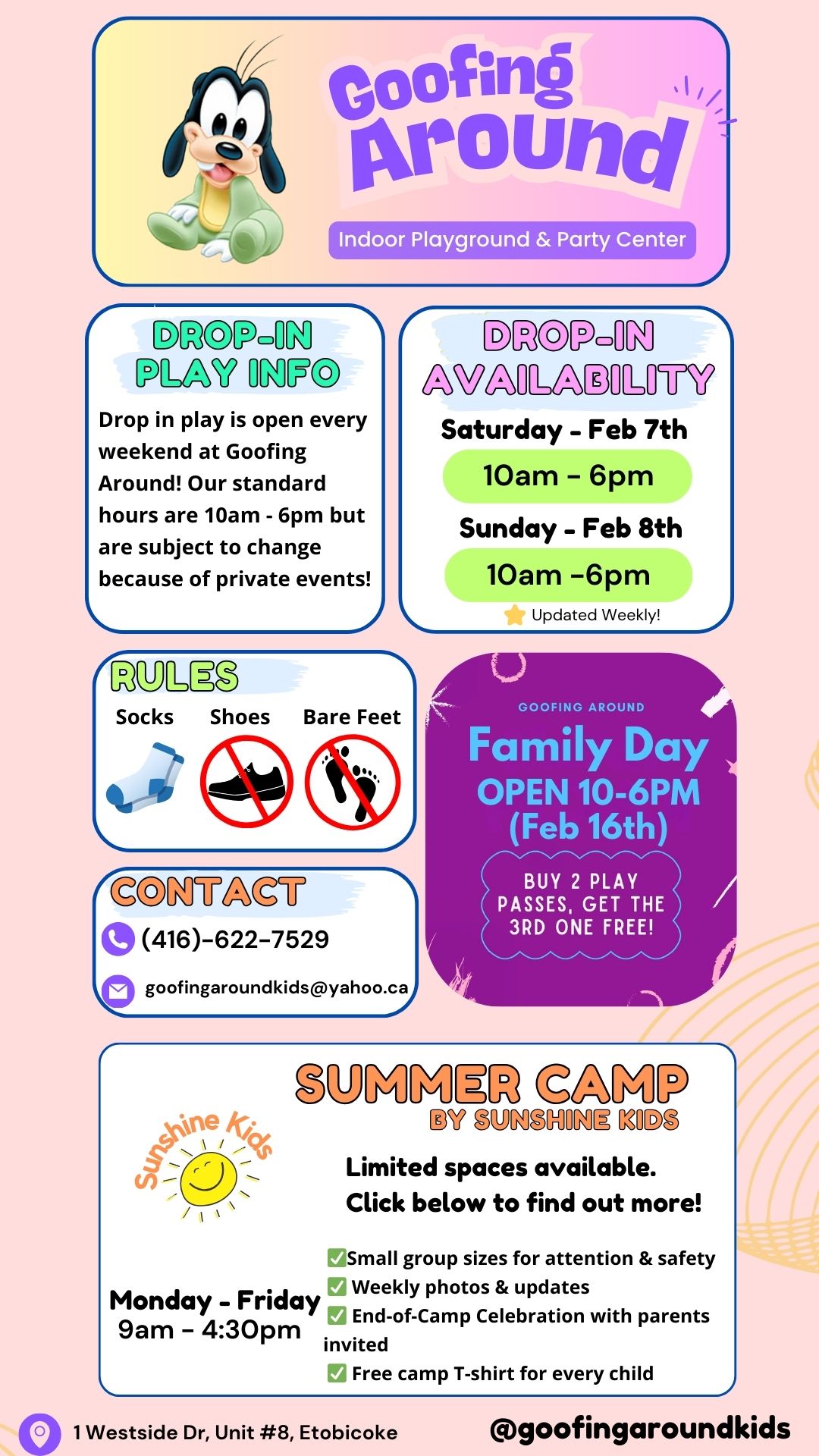 Sunshine Kids - Licensed Daycare in Etobicoke, ON